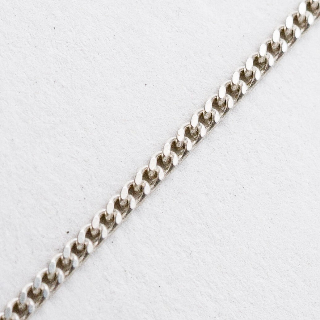 Silber Halskette 925 Panzerkette 1,5 mm 43 cm 2,88 g2