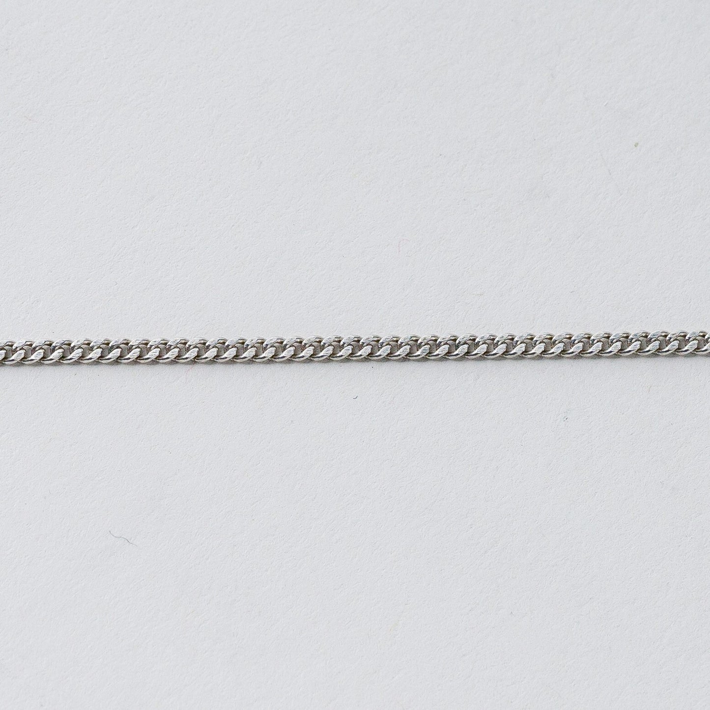 Silber Panzerkette 40 cm 835 Roter Stein 4,66 g5