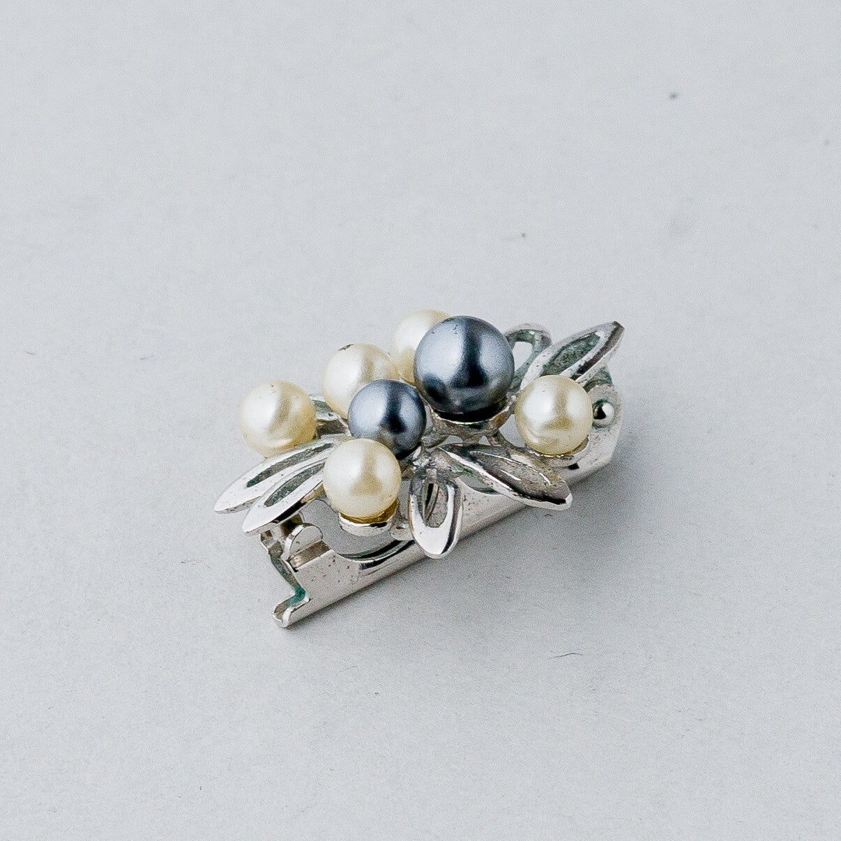 Silber Clip Tuchclip 925 Perlen 2,34 g2