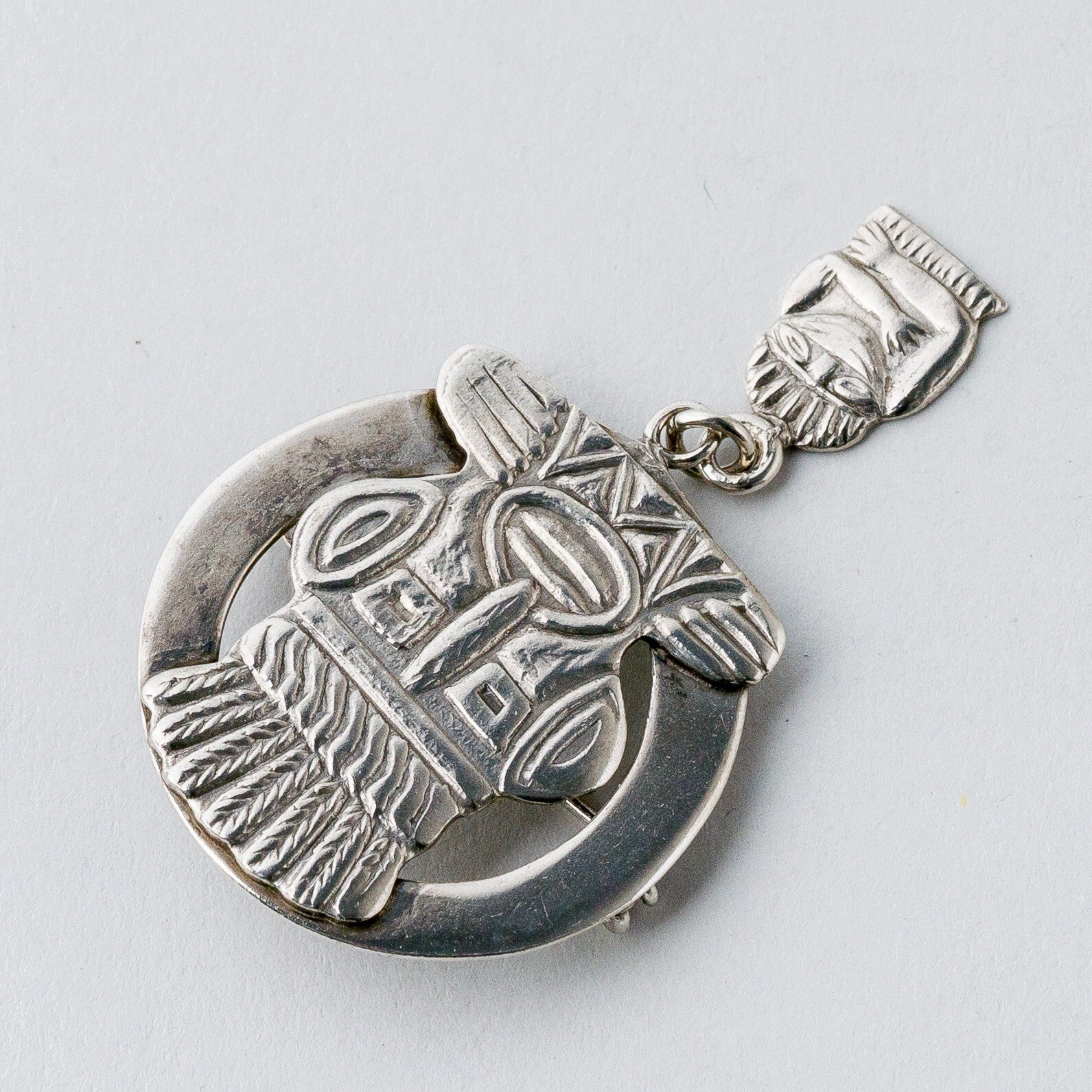 Silber Brosche Spange Kopf 7,72 g2