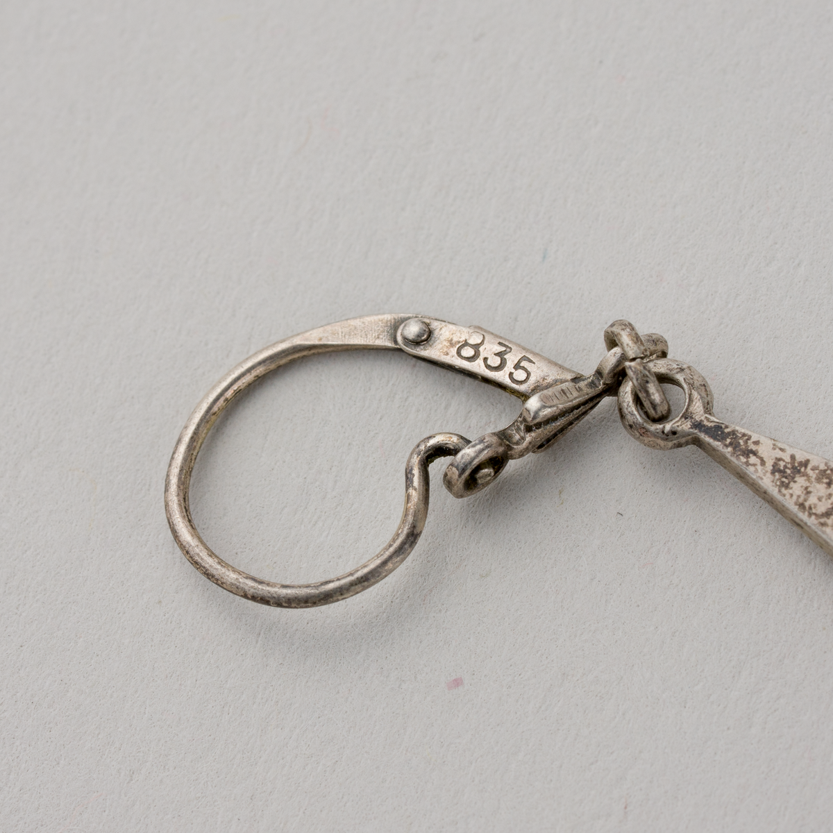 Silberohrring 835er Silber 2g Mit Verzierungen 3,5 cm2