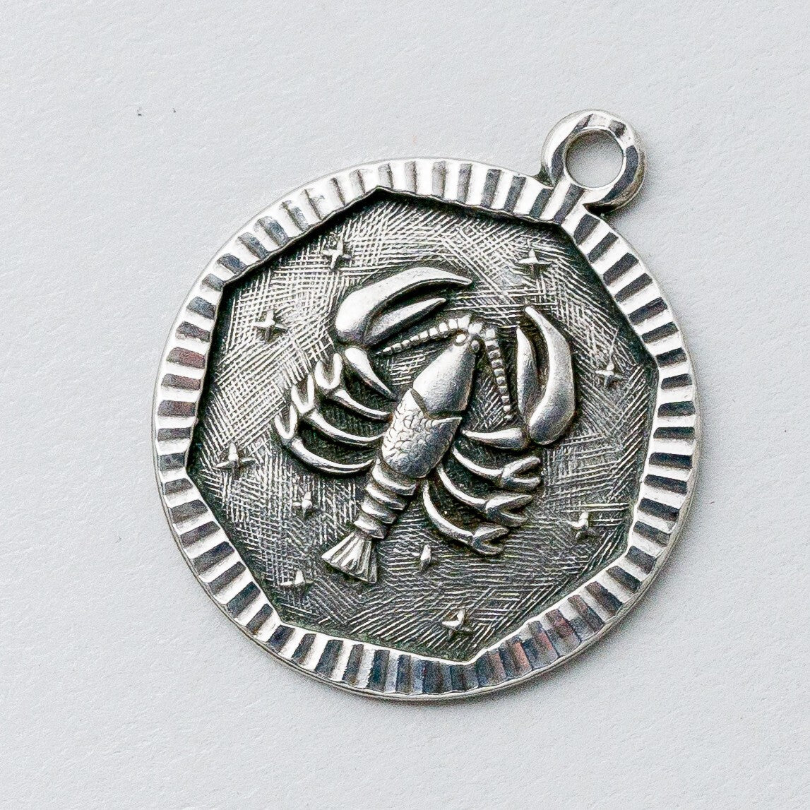 Silber Anhänger Kettenanhänger 835 Sternzeichen Krebs 1,98 g0