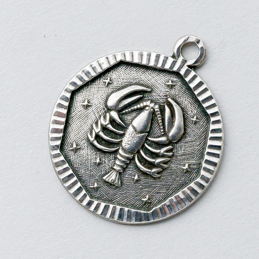 Silber Anhänger Kettenanhänger 835 Sternzeichen Krebs 1,98 g0