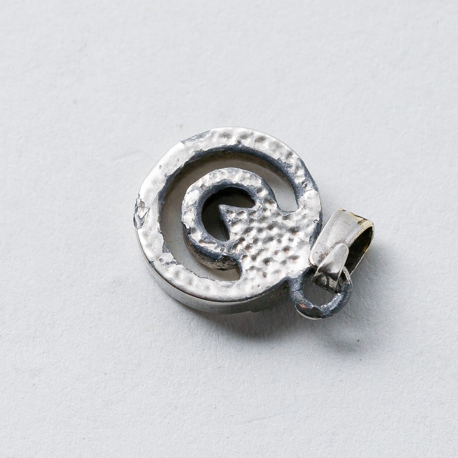 Silber Anhänger Weiße Steine 1,8 cm 1,57 g3
