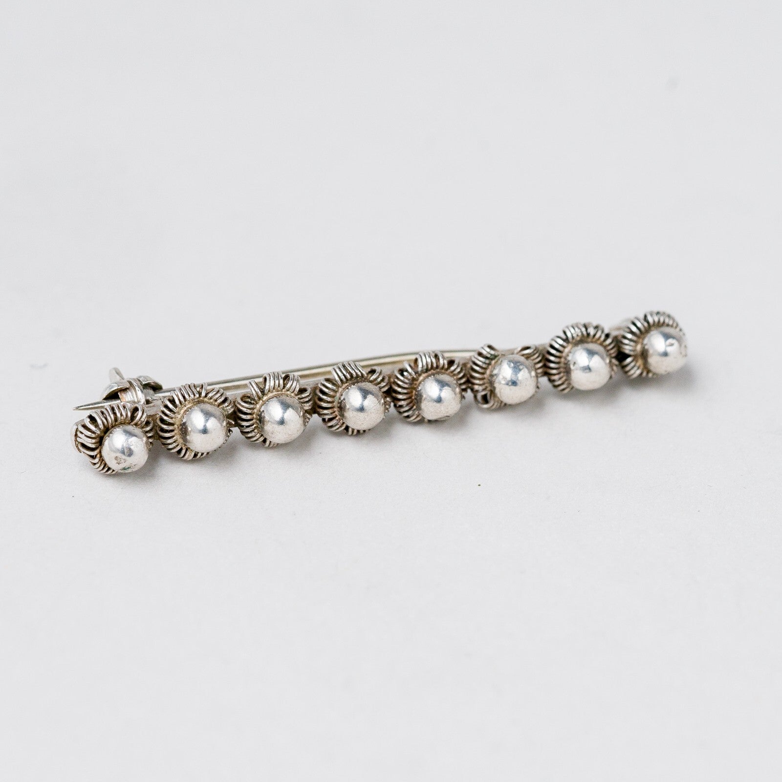 Brosche 800 Silber Kugeln 4,1 cm 2,64 g1