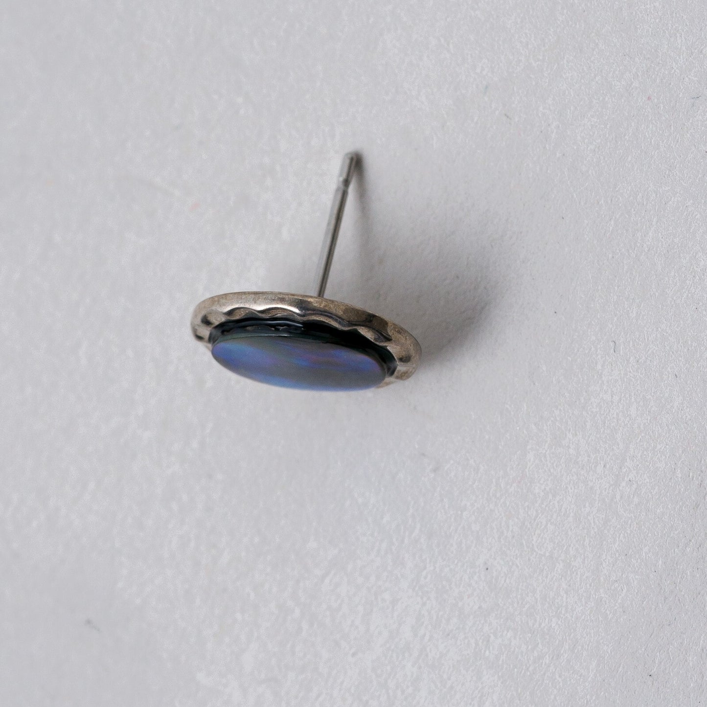 Einzelner Ohrring Ohrstecker Opal Silber 1,06 g4