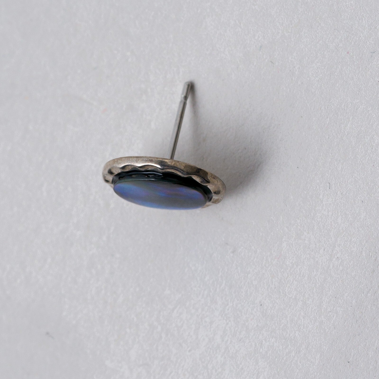Einzelner Ohrring Ohrstecker Opal Silber 1,06 g4