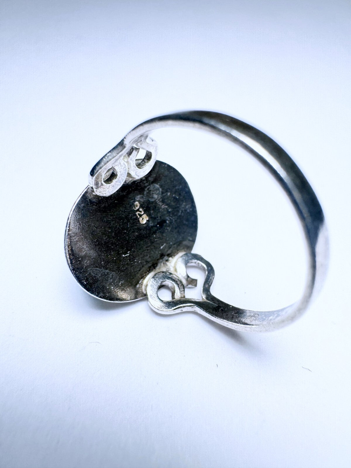 Ring 925er Silber Größe 58 türkiser Cabochon 4,4g3