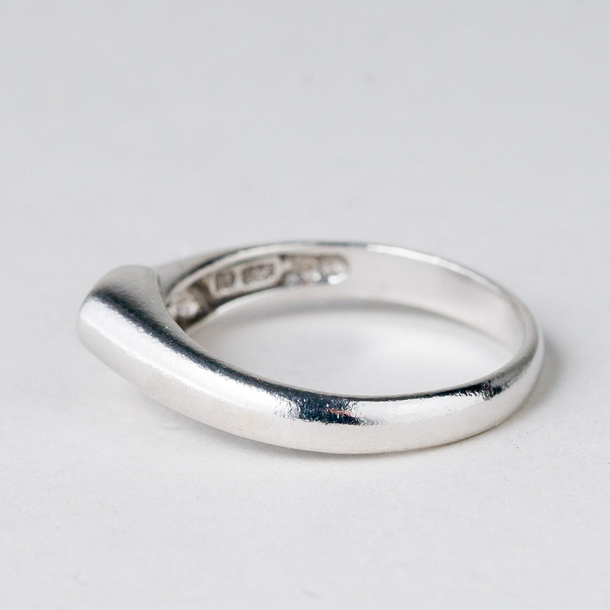 Silber Ring 925 Weiße Steine Größe 59 (18,8 mm Ø) 3,01 g5