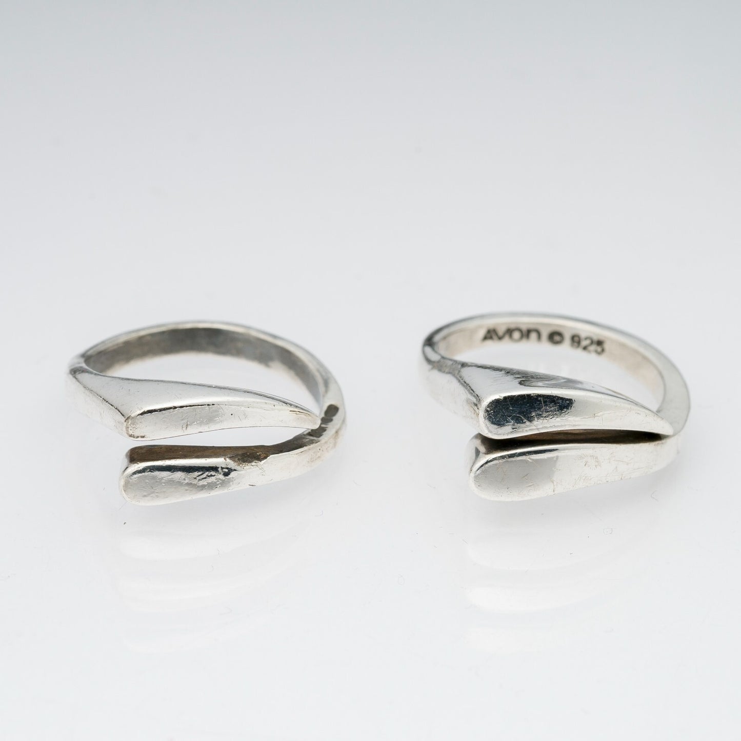 2 x Silberring "Avon" 925er Silber 11,68 g Größe ab 54 (17,2 mm Ø)2