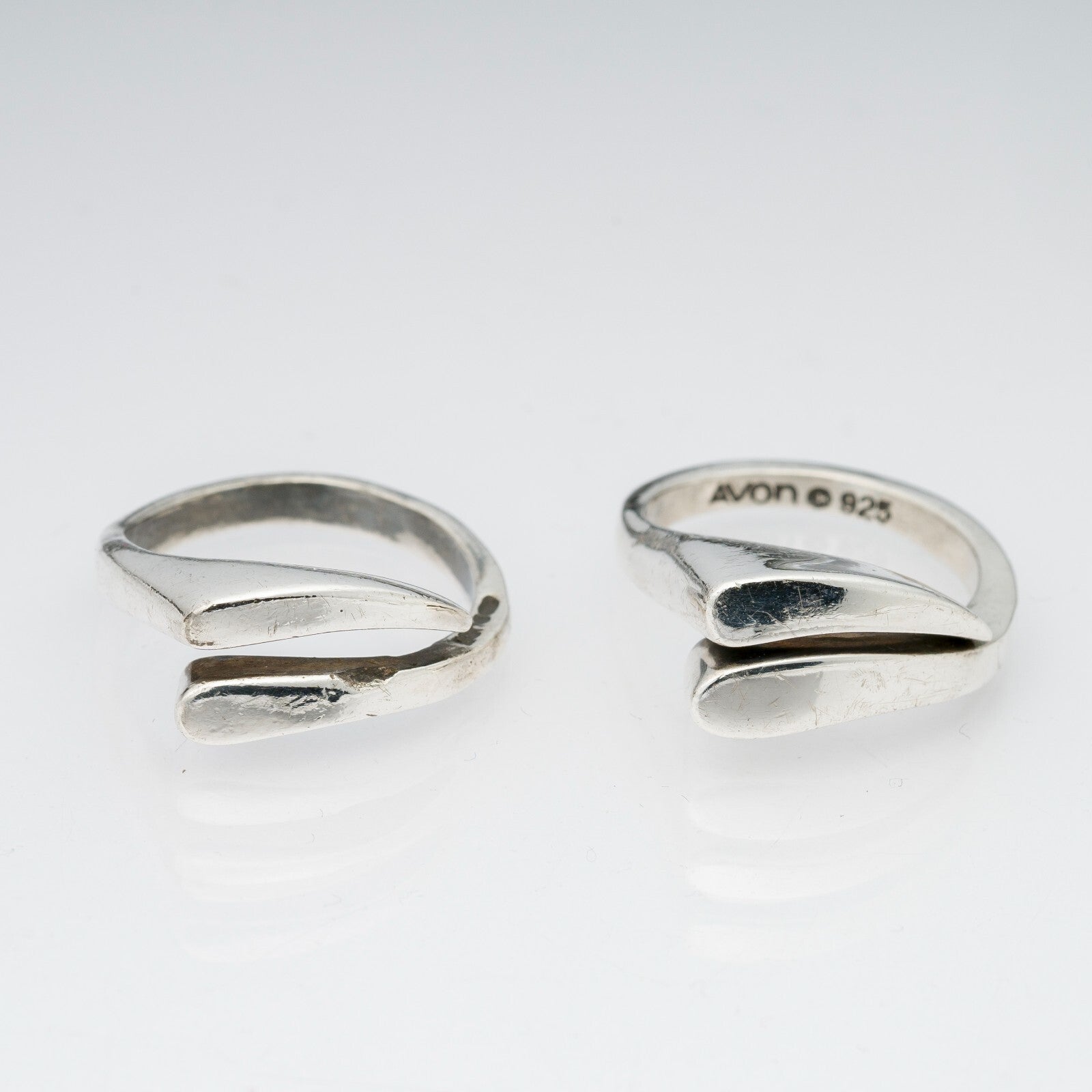 2 x Silberring "Avon" 925er Silber 11,68 g Größe ab 54 (17,2 mm Ø)2