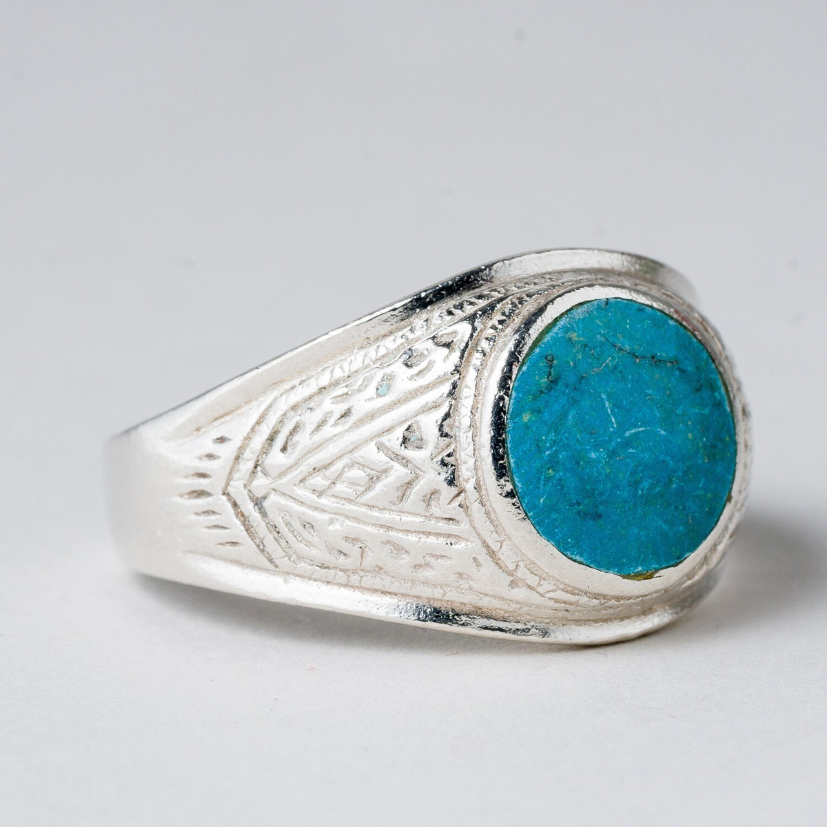 Silber Ring 925 Türkis Größe 64 (20,3 mm Ø) 5,8 g1