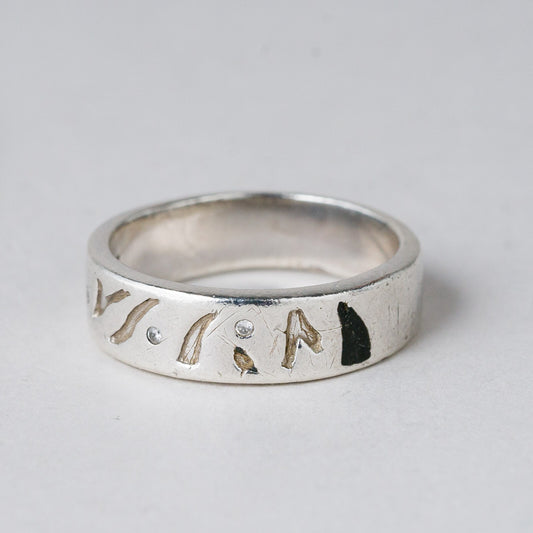 Silber Ring 925 Größe 54 (17,2 mm Ø) 4,89 g0