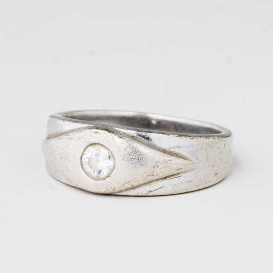 Ring Steinbesatz 4,4 g 925er Silber Größe 56 (17,8 mm Ø)0