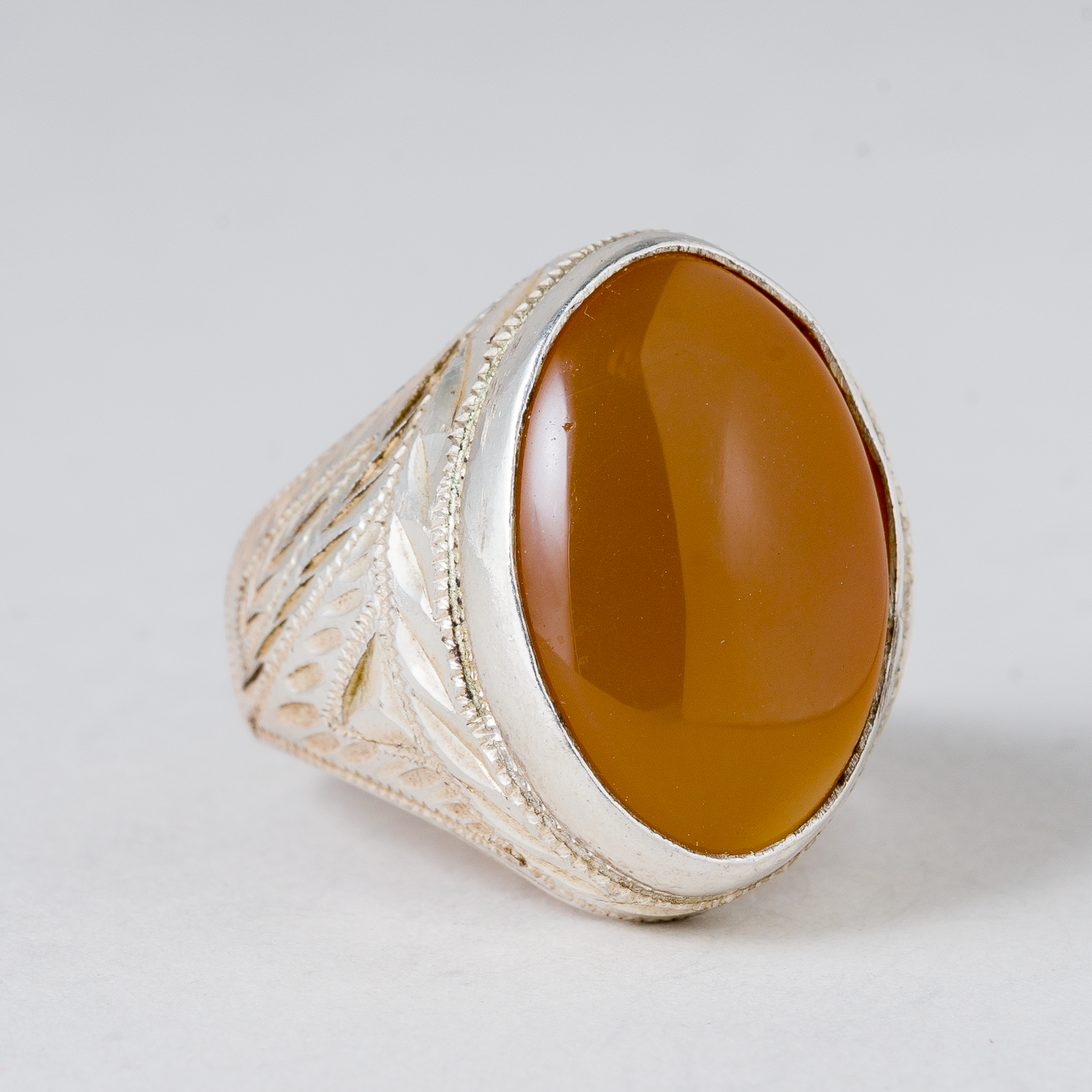 Ring Gelber Stein Silber 13,49 g Größe 63 (20,0 mm Ø)1