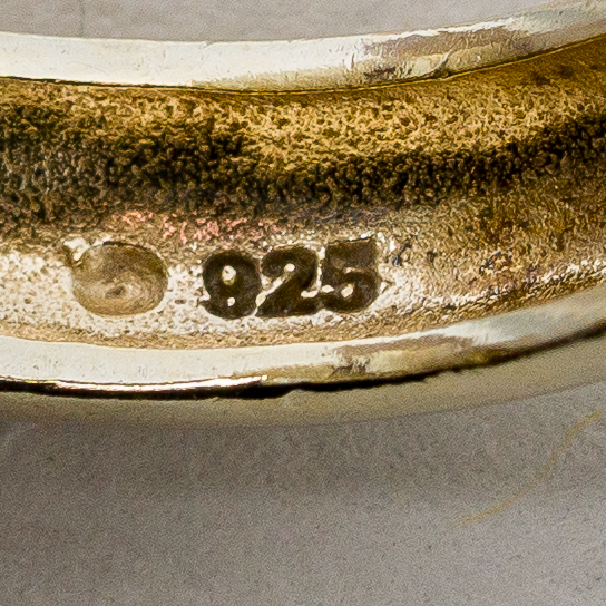 3 x Ring vergoldet 925er Silber 12,22 g Größe 54 (17,2 mm Ø)6