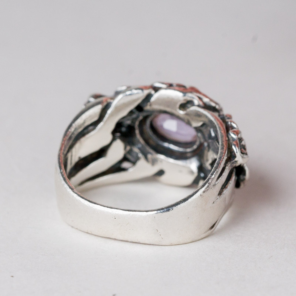 Silber Ring Lila Stein Größe 56 (17,8 mm Ø) 9,13 g3