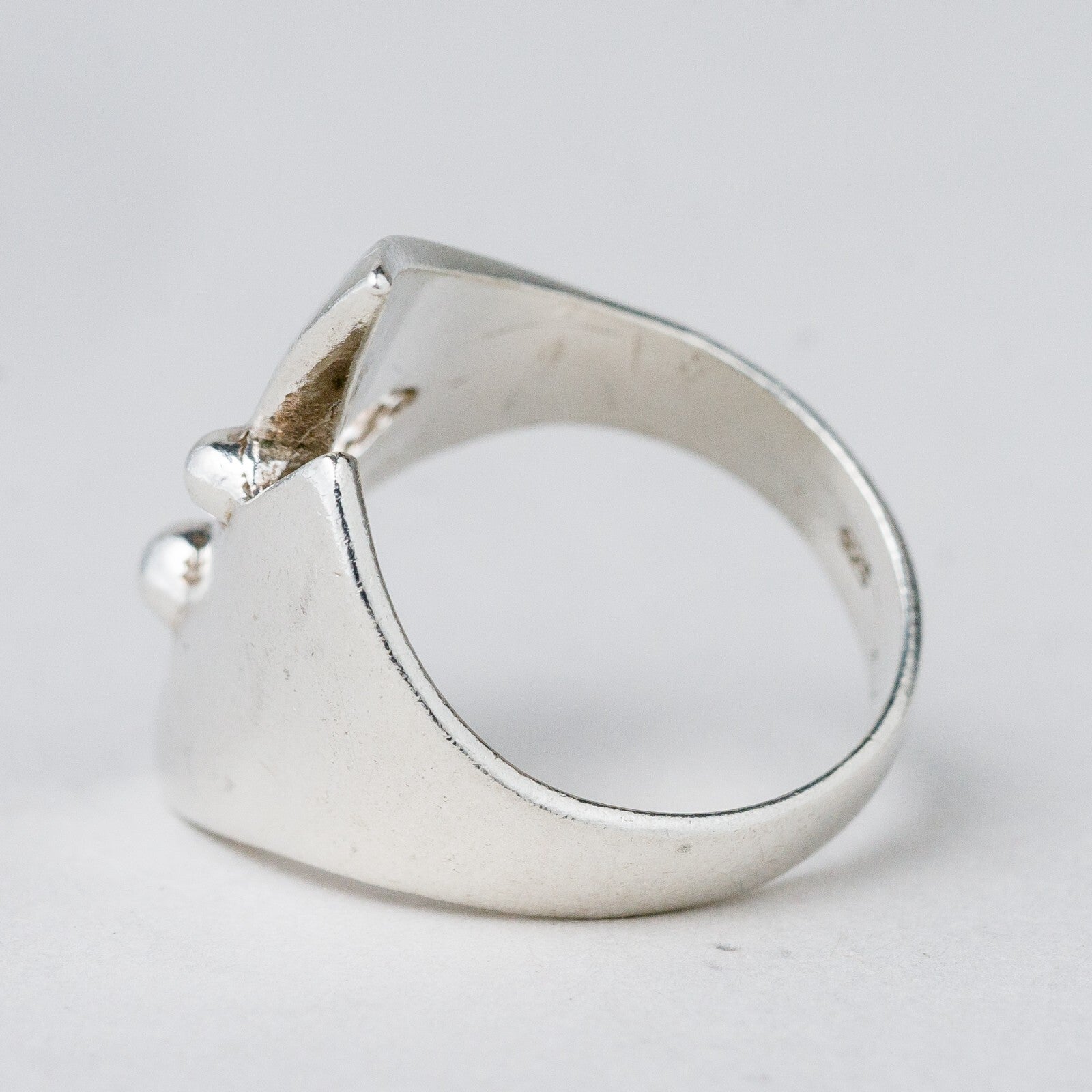 Silber Ring 925 Größe 53 (16,8 mm Ø) 6,87 g2