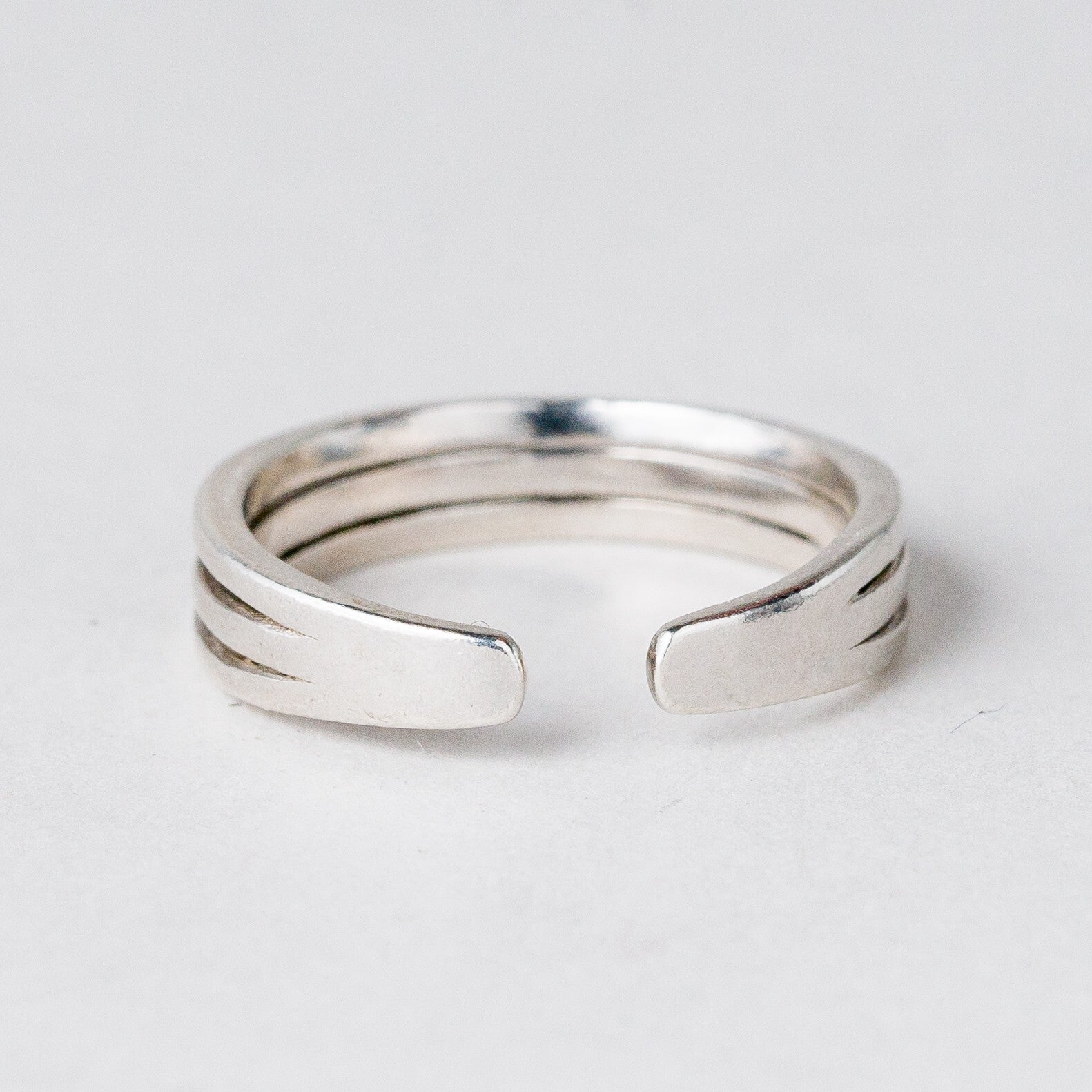 Silber Ring 925 Größe flexibel ca. 49 2 g2