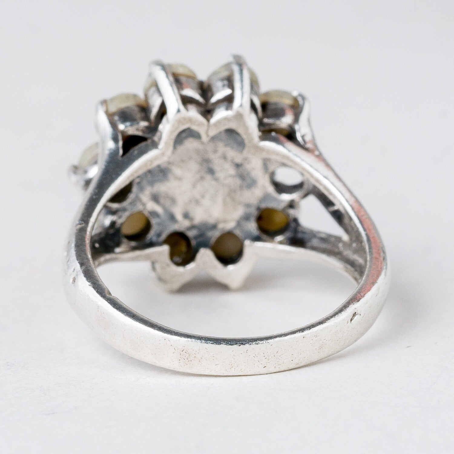 Silber Ring Perlen Größe 59 (18,8 mm Ø) 8,83 g3