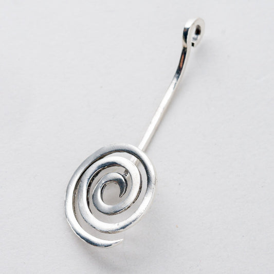Anhänger 925 Silber Spirale 4,5 cm 2,36 g0