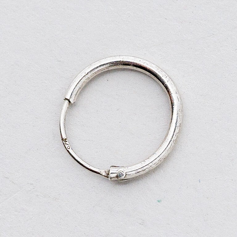 Einzelner Ohrring Creole Silber 0,23 g5