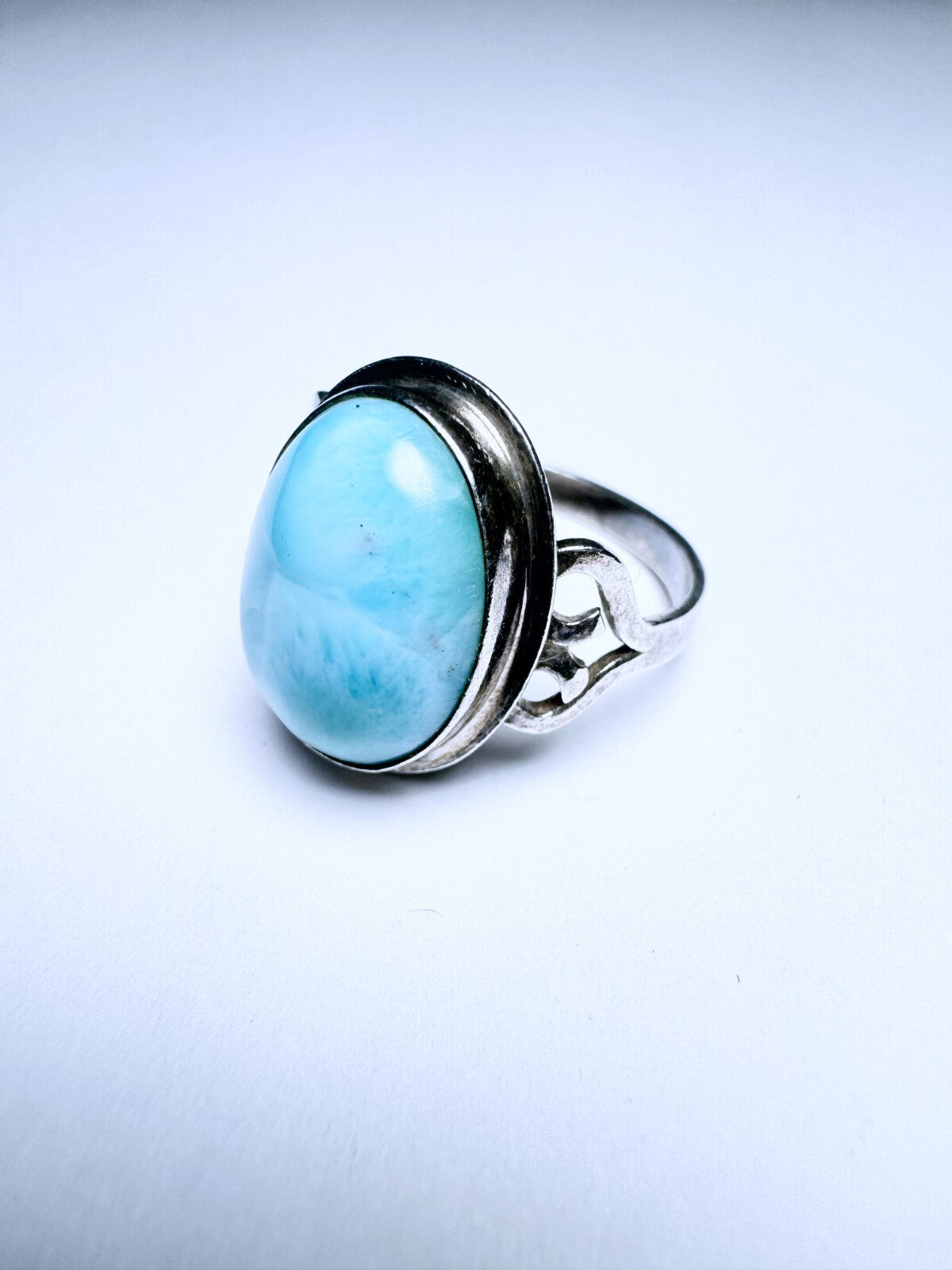 Ring 925er Silber Größe 58 türkiser Cabochon 4,4g0