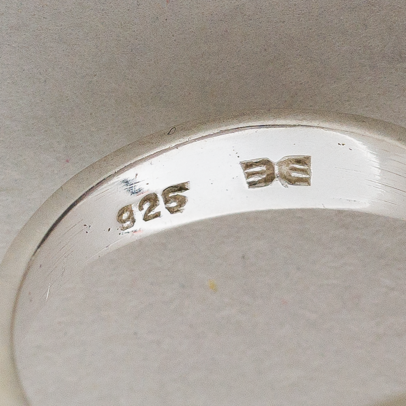 Ring Roter Stein 925er Silber 2,82 g Größe flexibel3