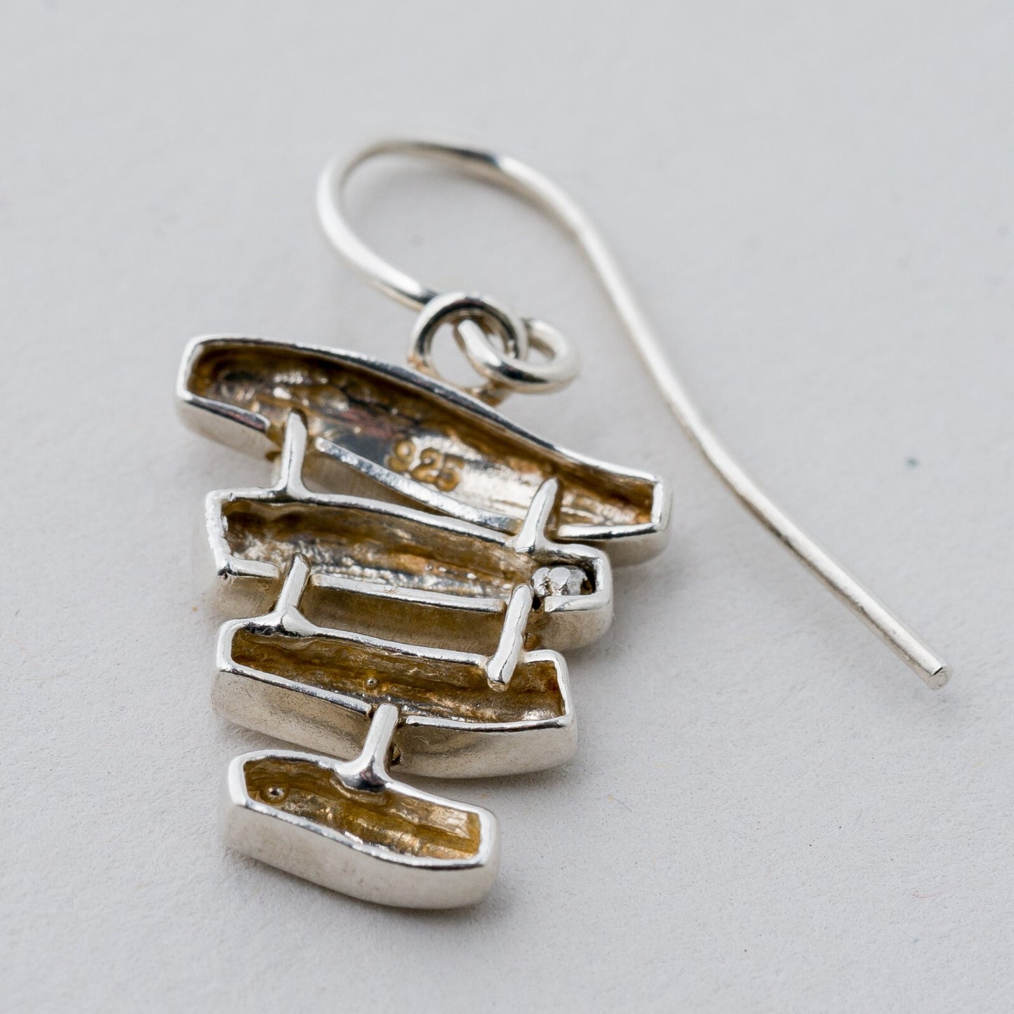 Silber Ohrringe Hängeohrring 925 3,57 g2