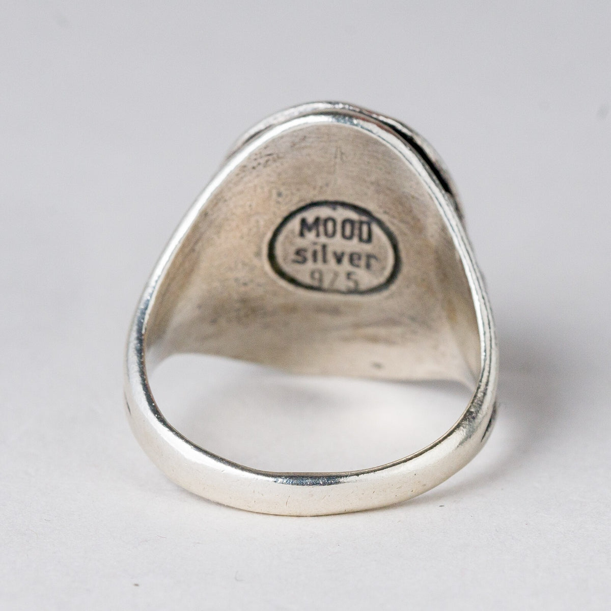 Silber Ring 925 Farbloser Stein Größe 61 (19,4 mm Ø) 9,87 g3