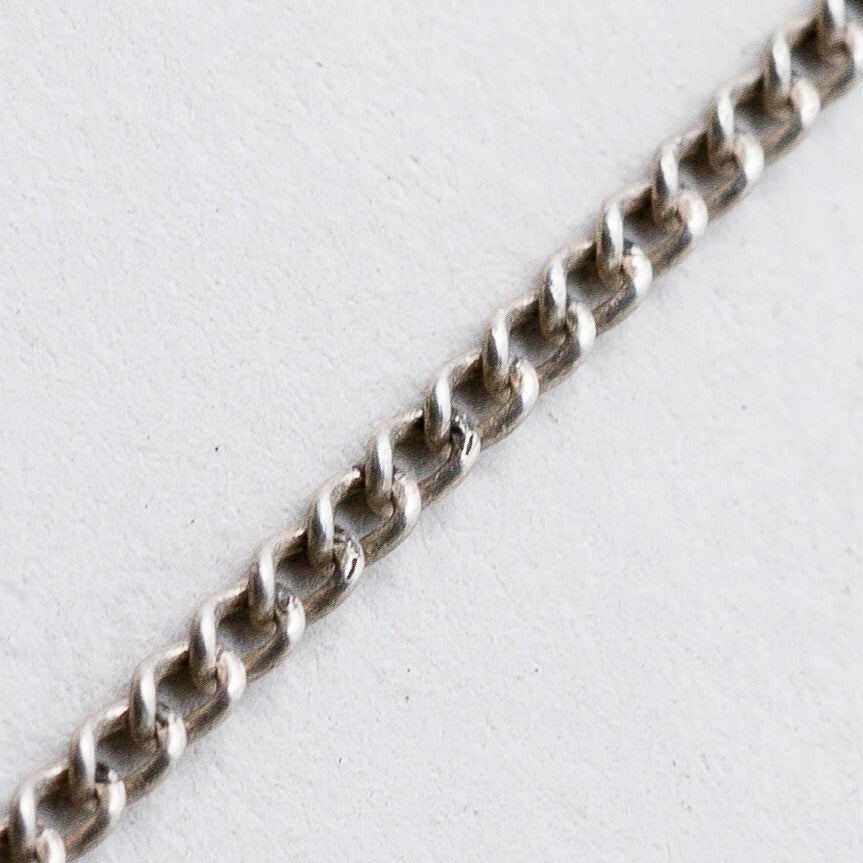 Silber Halskette 835 Panzerkette 1,7 mm 51 cm 3,43 g0