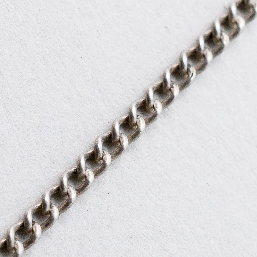 Silber Halskette 835 Panzerkette 1,7 mm 51 cm 3,43 g1