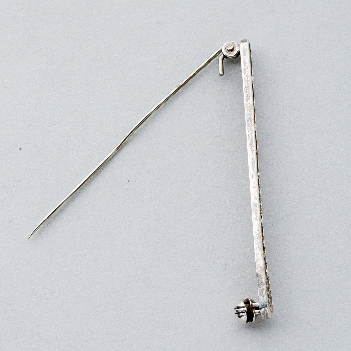 Silber Brosche Spange 835 Floral Filigran 2 g4