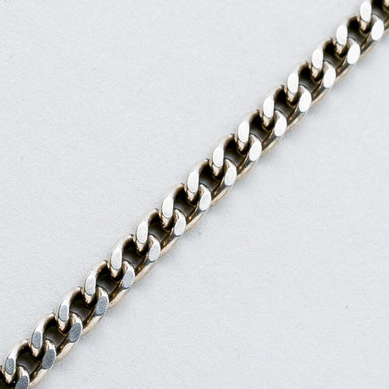 Silber Armband 18,5 cm 835 Panzerkette 2,56 g5