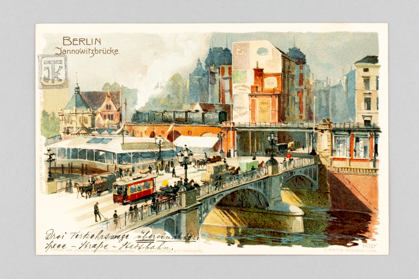 Ansichtskarte Gruss aus Berlin Jannowitzbrücke um 19000