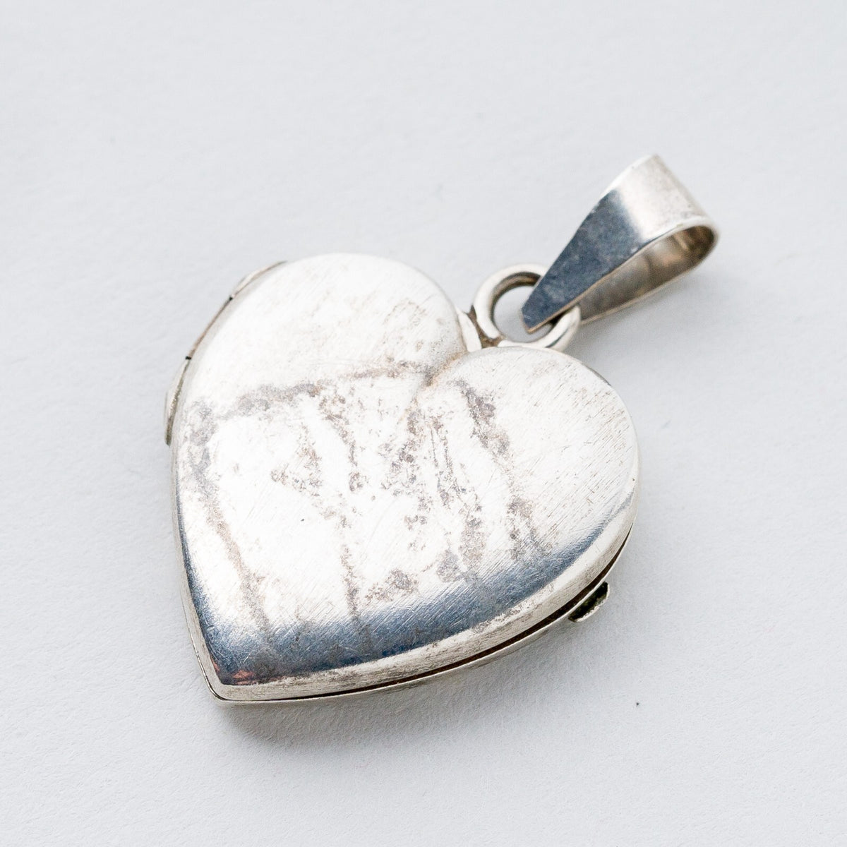 Anhänger 835 Silber Medaillon Herz 3,2 cm 5,52 g0