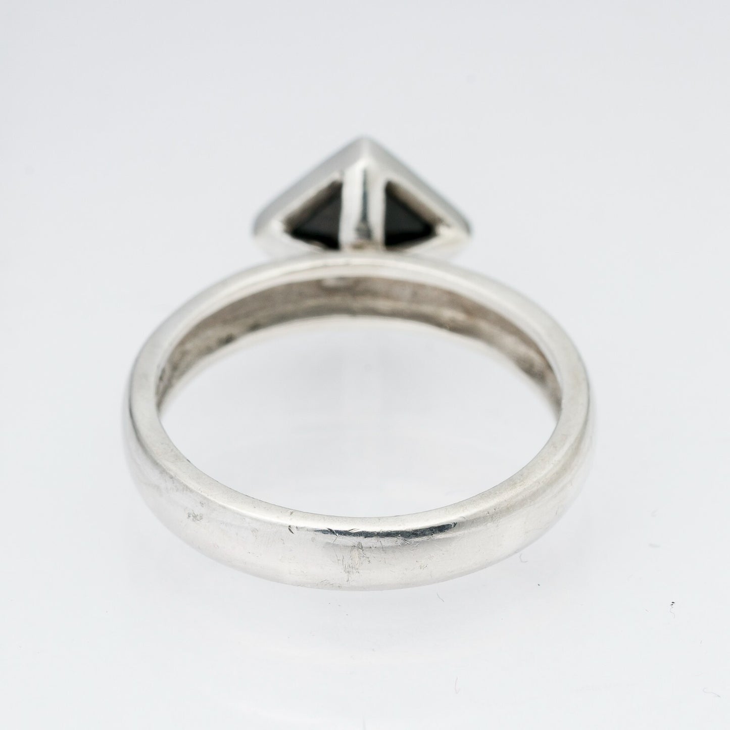 Silberring Schwarzer Stein 925er Silber 2,63 g Größe 54 (17,2 mm Ø)3