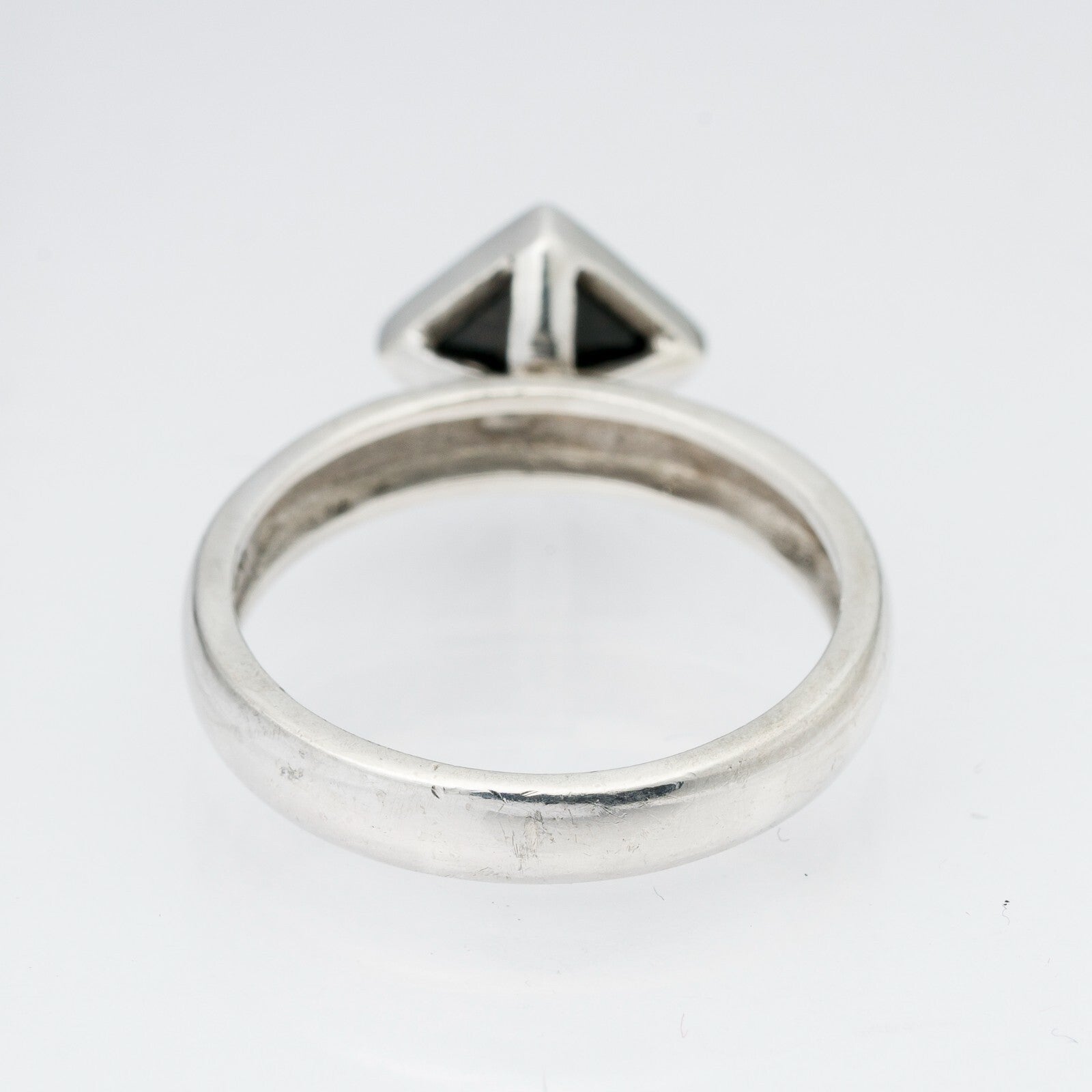 Silberring Schwarzer Stein 925er Silber 2,63 g Größe 54 (17,2 mm Ø)3