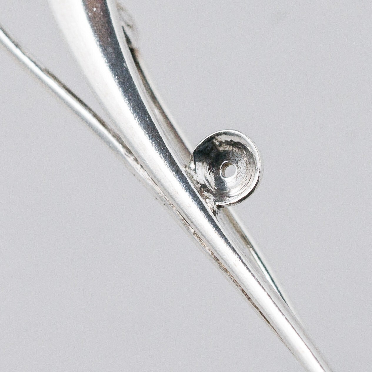 Silber Brosche Ohne Stein 5,2 cm 2,91 g5