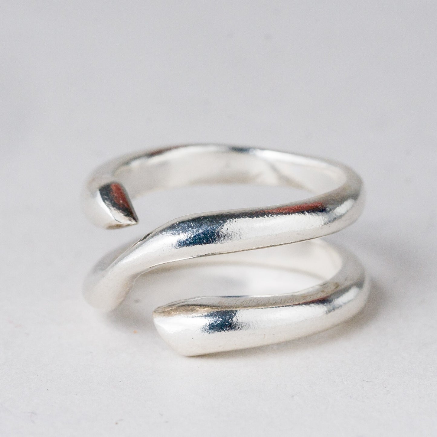 Silber Ring Größe flexibel ca. 57 8,6 g0