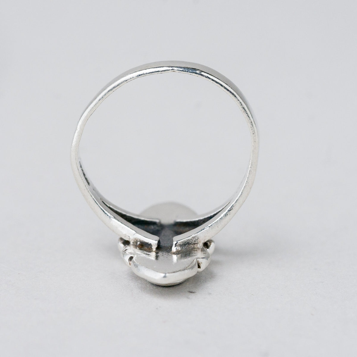 Silber Ring 925 Schwarzer Stein Größe 49 (15,6 mm Ø) 3,09 g2