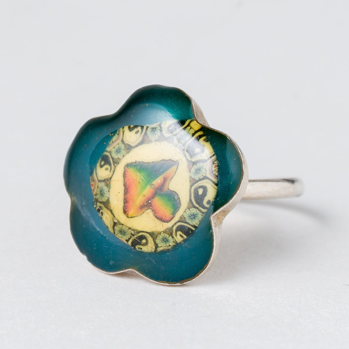 Silber Ring 925 Pilz Größe 47 (15,0 mm Ø) 1,43 g0