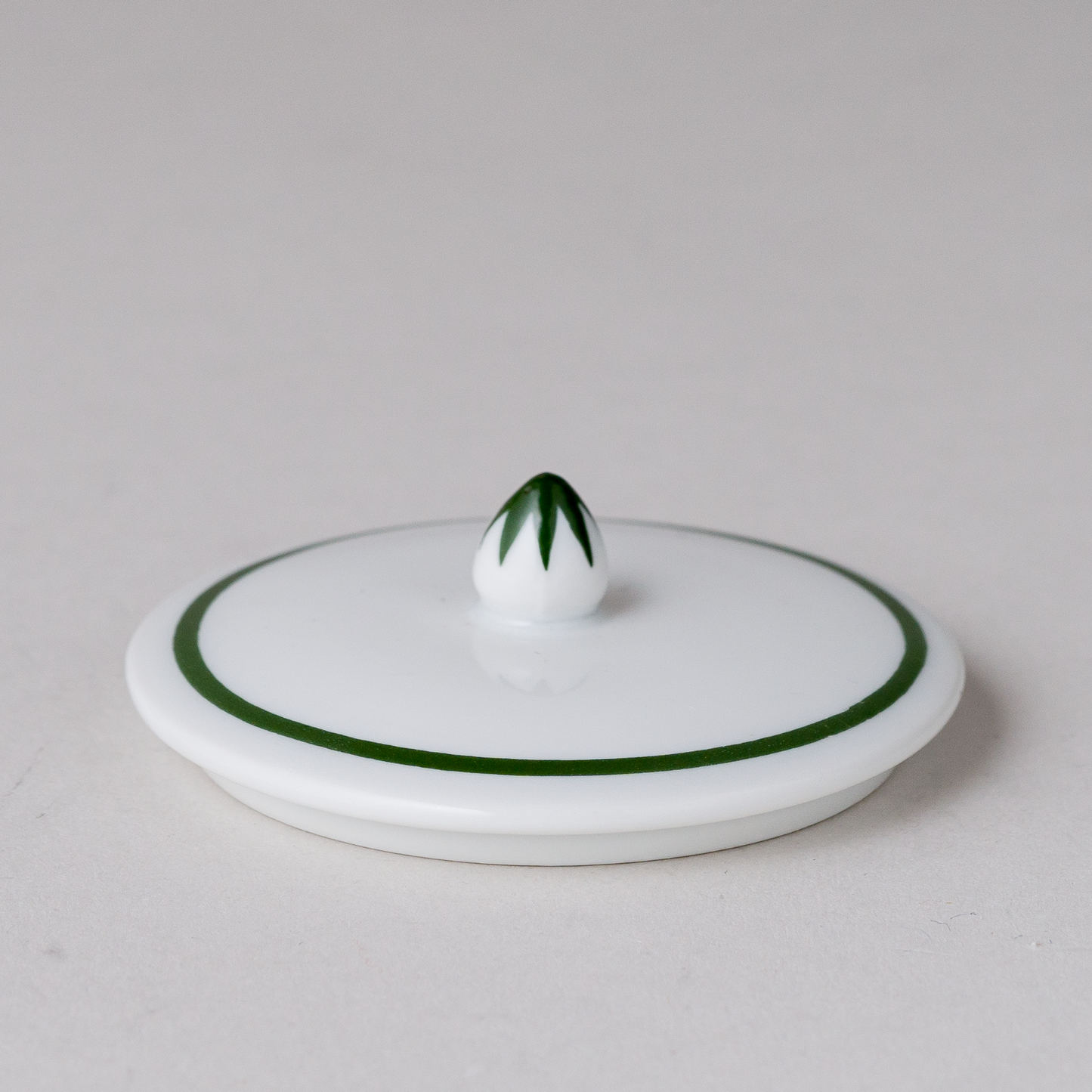 1 x Porzellan Deckel Weinlaub 6 cm2