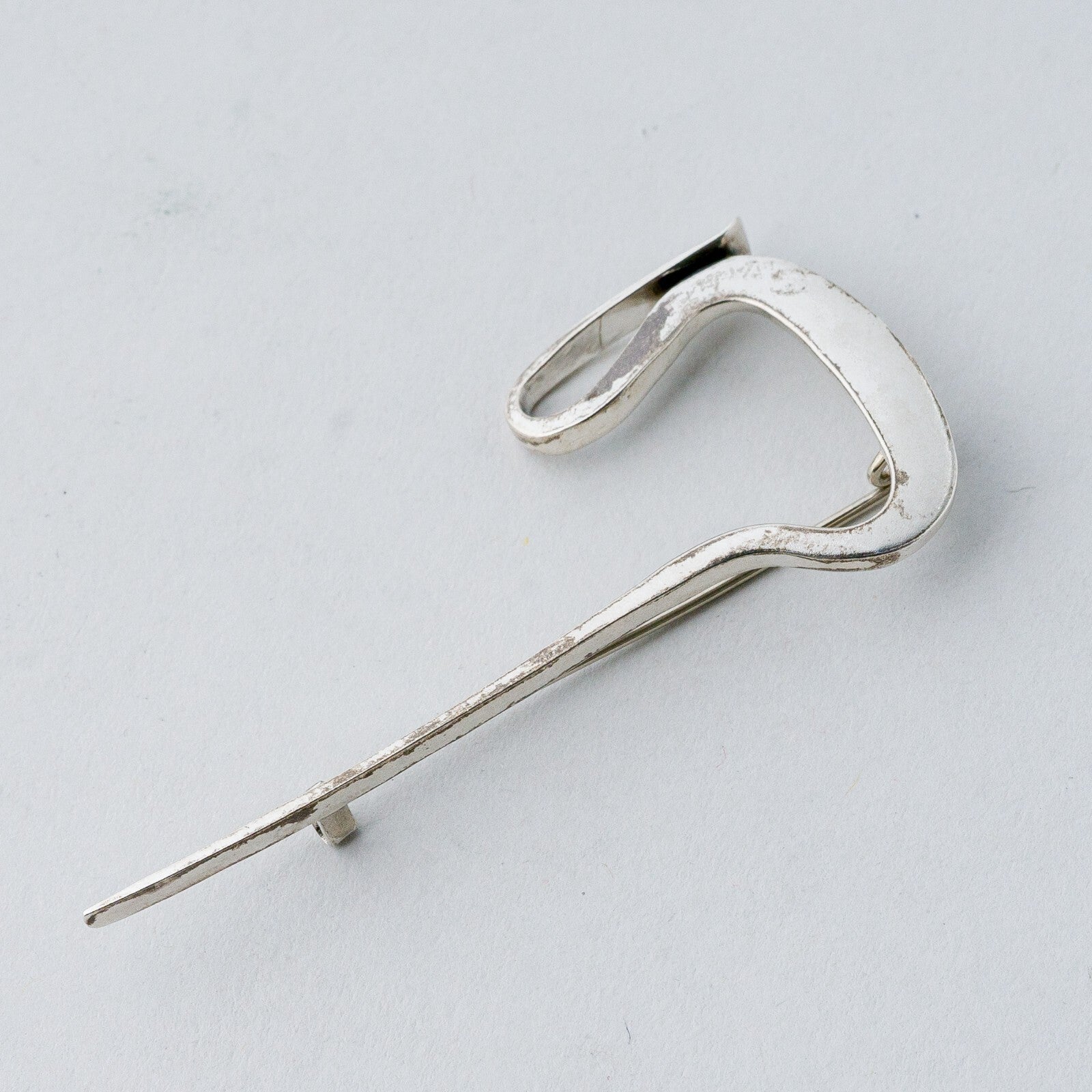 Silber Brosche Spange 925 Abstrakt 4,51 g1