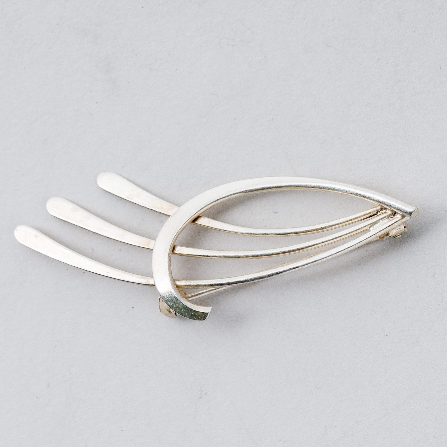 Brosche 835er Silber 3,91 g 5,5 cm1