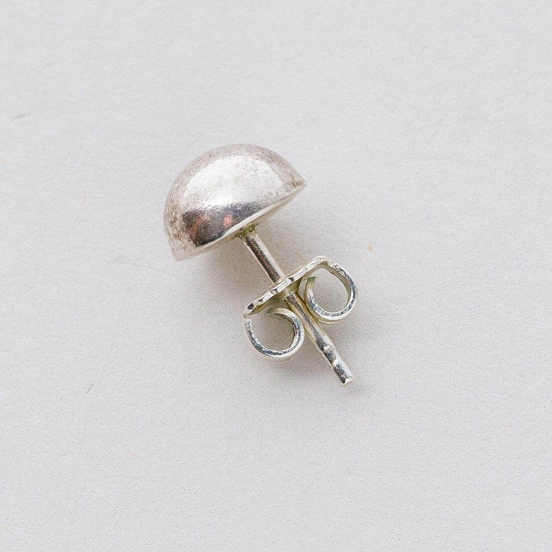 Ohrringe Ohrstecker Silber Halbkugel 1,22 g3