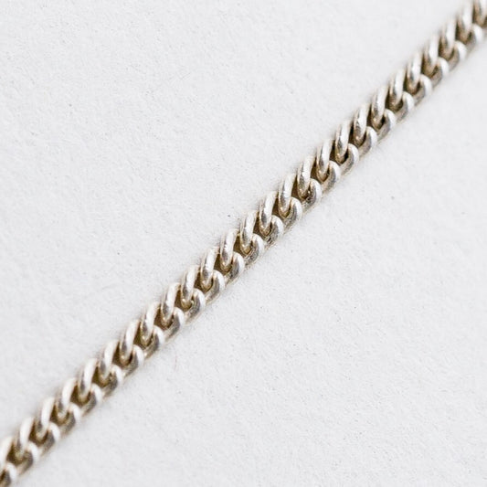 Silber Halskette 800 Panzerkette 1,4 mm 62 cm 3,44 g0