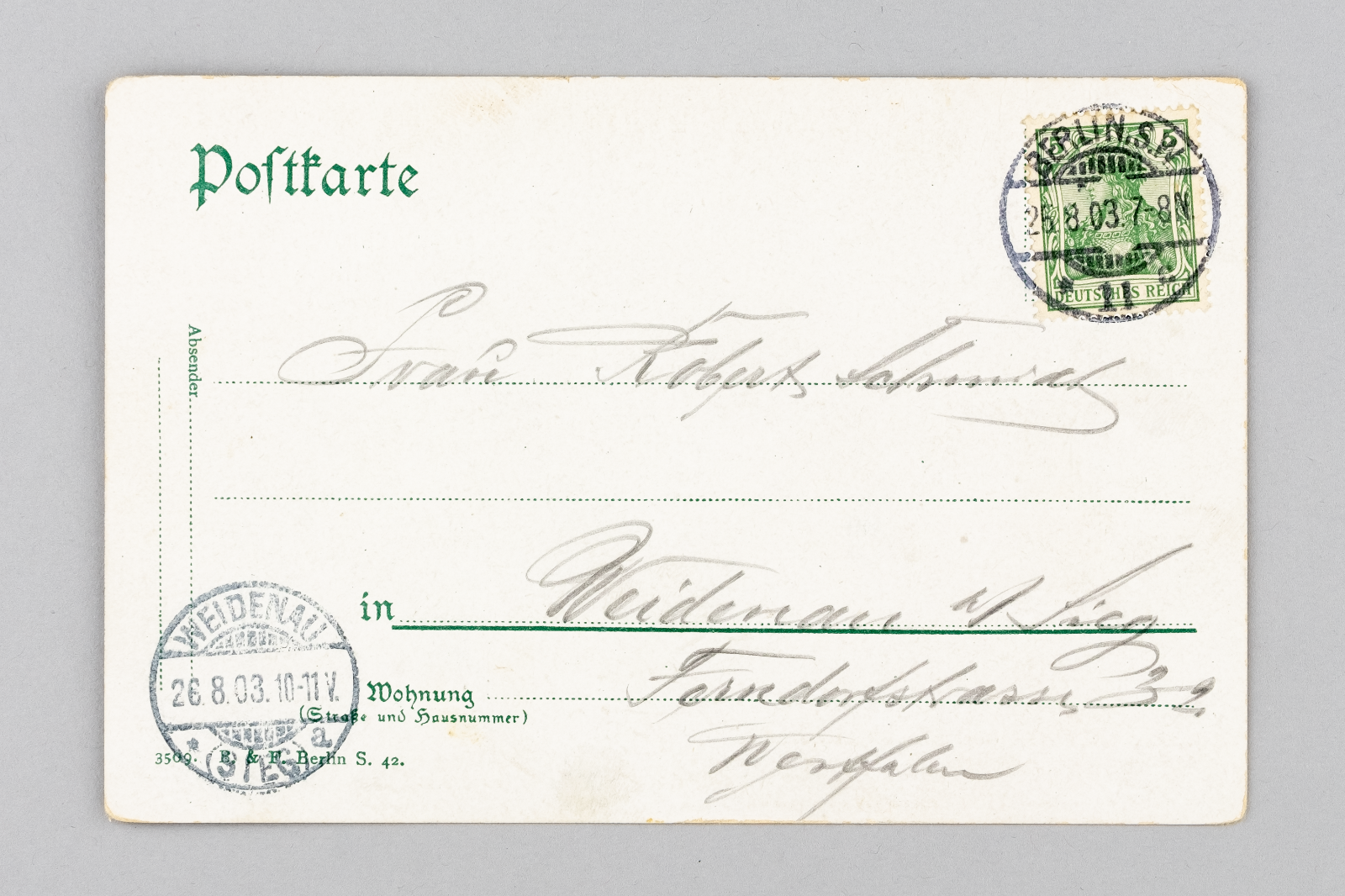 Ansichtskarte Gruss aus Berlin Brandenburger Tor 19031