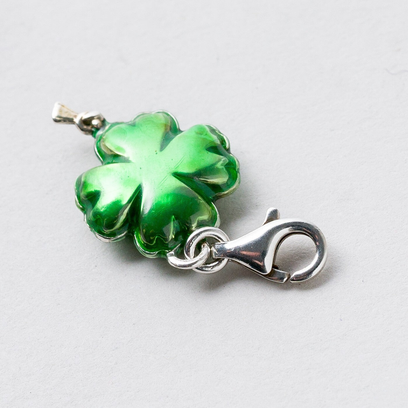 Thomas Sabo 925 Silber Charm Anhänger Kleeblatt 2,8 cm 3,95 g1