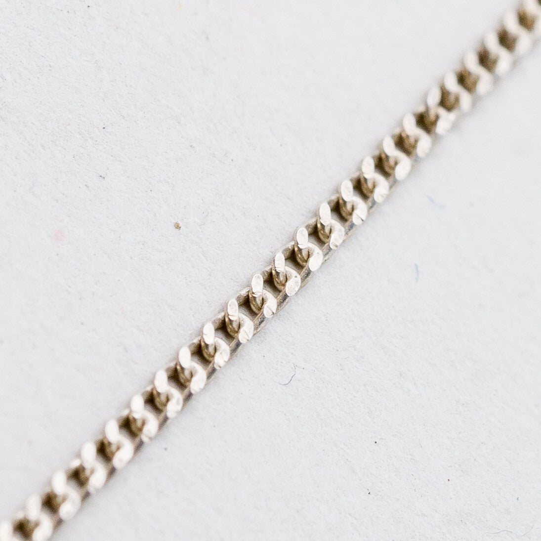 Silber Halskette 925 Panzerkette 1,4 mm 45 cm 2,13 g2